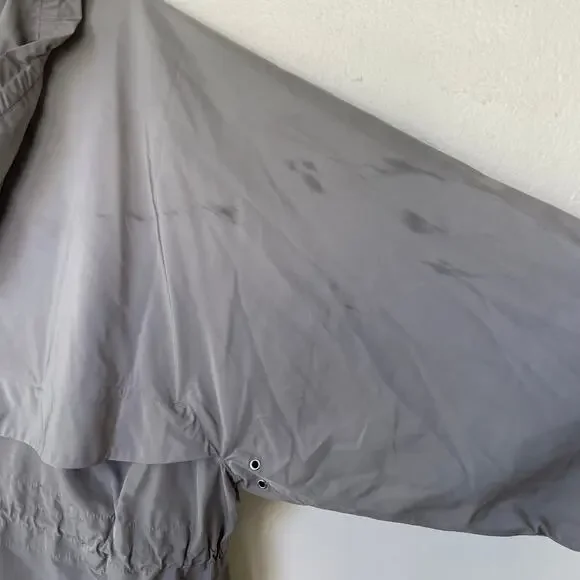 Athleta Khaki Rainfall Swing Zip Up Jacket size L/XL